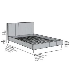 Sylvie Velvet Upholstered Bed Frame With Golden Chrome Legs, Champagne Velvet -Garden Store JAH 06