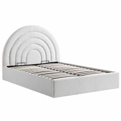 Archer White Boucle Ottoman Storage Bed -Garden Store JAH 09 ECRUBOUCLE WB4