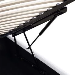 Archer White Boucle Ottoman Storage Bed -Garden Store JAH 09 ECRUBOUCLE detail3