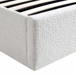 Archer White Boucle Ottoman Storage Bed -Garden Store JAH 09 ECRUBOUCLE detail4