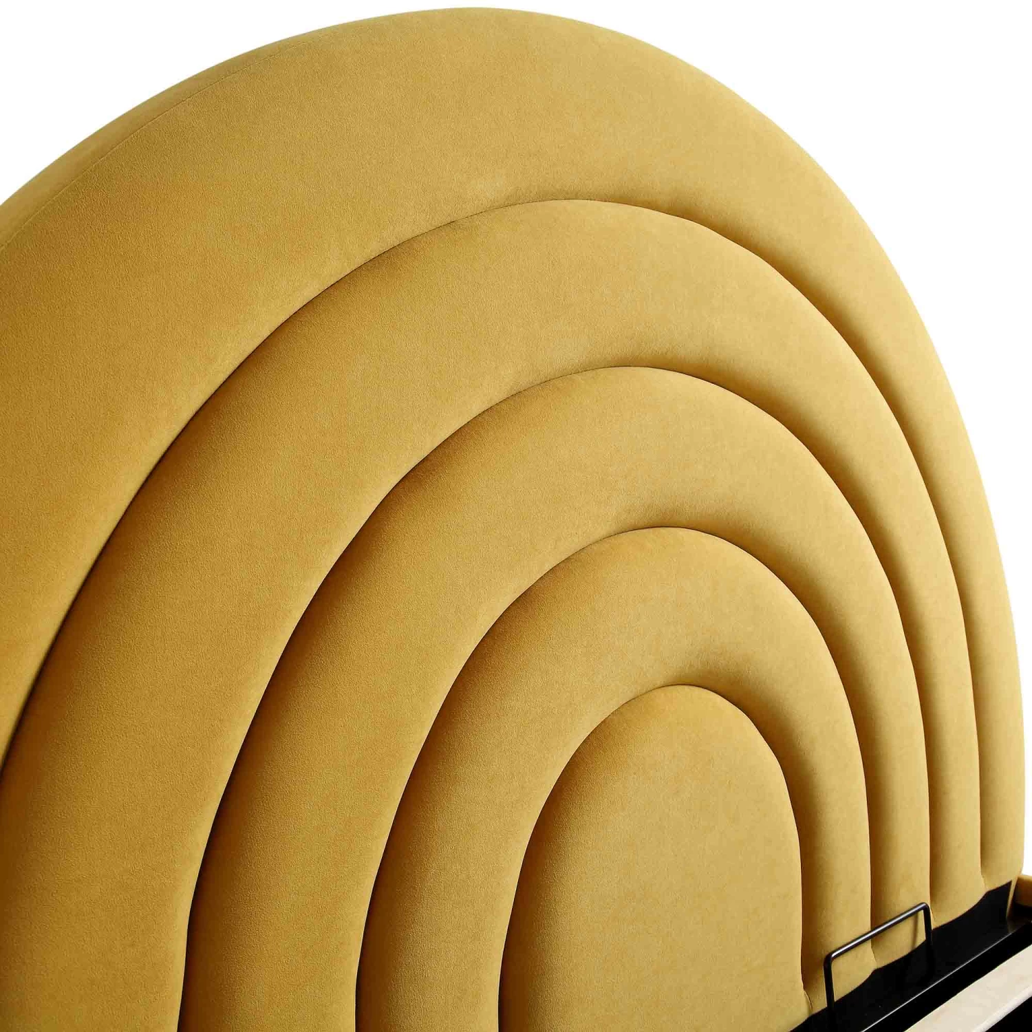 Archer Mustard Yellow Velvet Ottoman Storage Bed 13 Archer Mustard Yellow Velvet Ottoman Storage Bed - Image 11