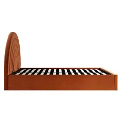 Archer Rust Velvet Ottoman Storage Bed -Garden Store JAH 09 RUSTVEL WB5