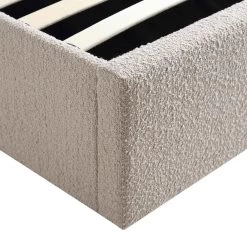 Archer Taupe Boucle Ottoman Storage Bed 27 Archer Taupe Boucle Ottoman Storage Bed -Garden Store JAH 09 TAUPEBOUCLE detail4