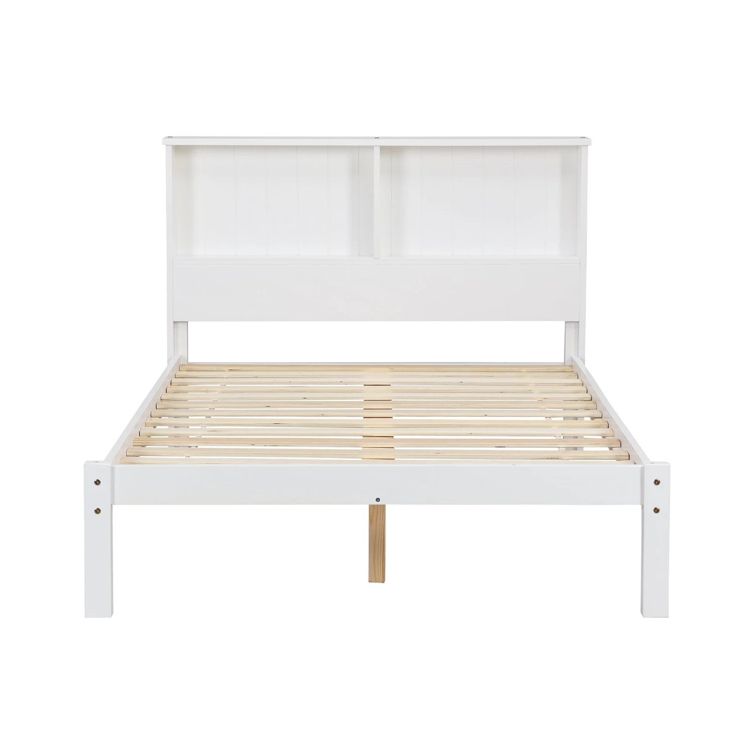 Elgin Wooden Bed Frame With Shelf Headboard 9 Elgin Wooden Bed Frame With Shelf Headboard - Image 7