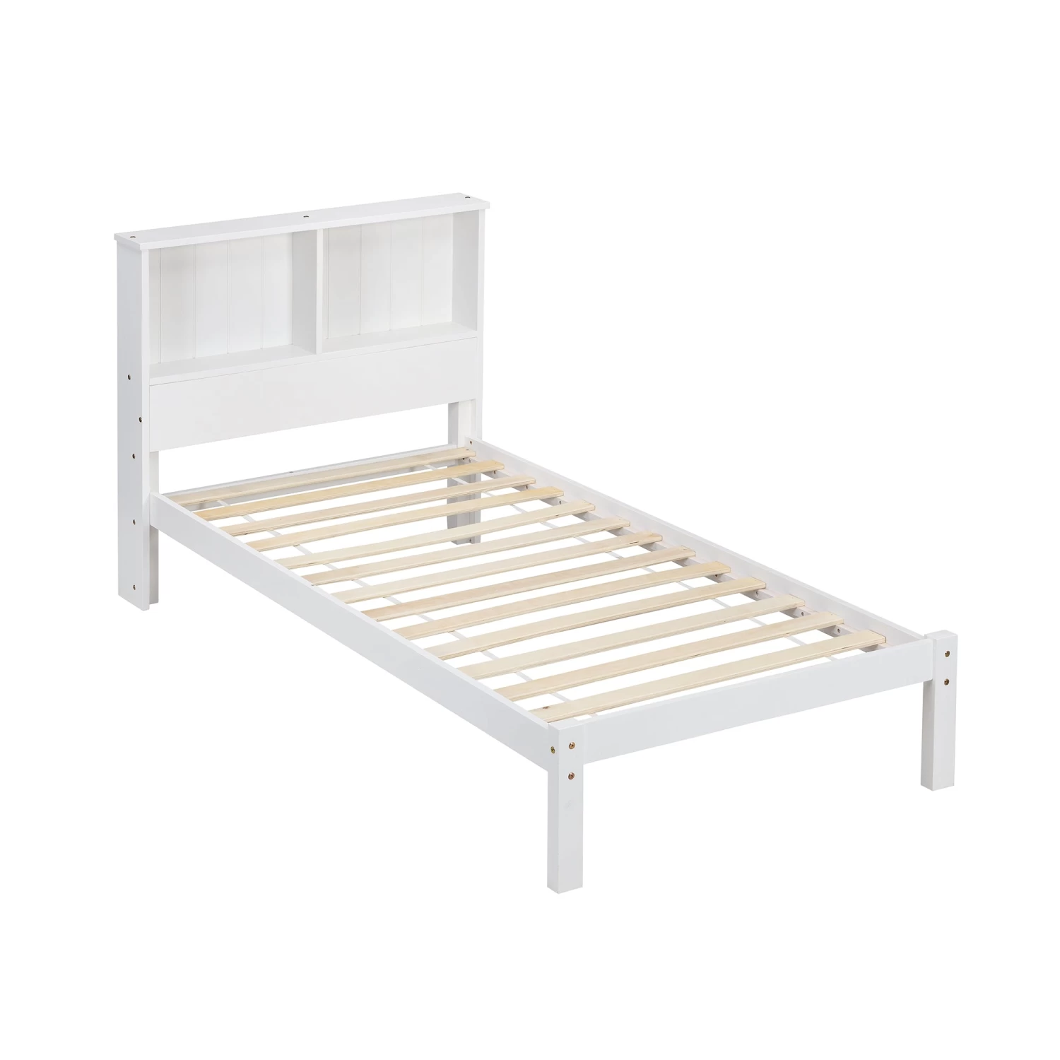 Elgin Wooden Bed Frame With Shelf Headboard 6 Elgin Wooden Bed Frame With Shelf Headboard - Image 4