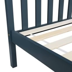 Marta Solid Wooden Shaker Style Double Bed In Blue And Oak -Garden Store JIN 06 BLUE detail2 d1f8ddf7 b3f4 40dd 8827 a753e8a26d34
