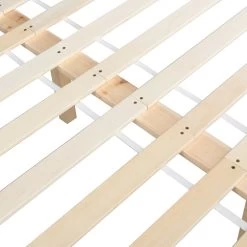 Marta Solid Wooden Shaker Style Double Bed In Blue And Oak -Garden Store JIN 06 BLUE detail3 4b71bdc7 a980 4771 b6ed f4783049be67