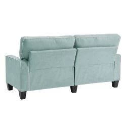 Sherbrook Large 2-Seater Mint Brushed Fabric Sofa With Contrasting Piping -Garden Store LVSF 02 MINT 3ST WB3