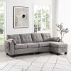 Brunswick Large 4-Seater Storage Chaise Sofa In Light Grey -Garden Store LVSF 03 LIGHTGREY main