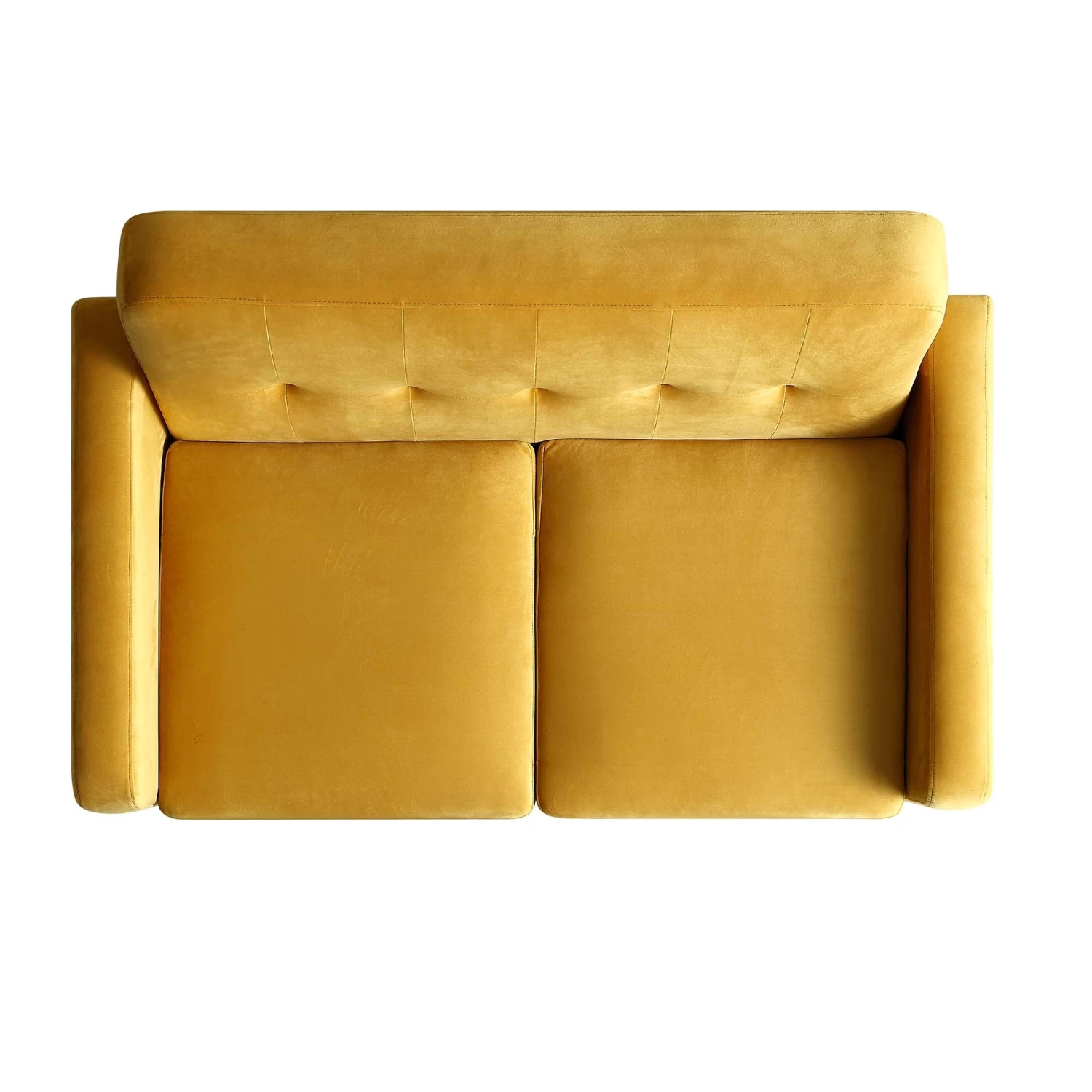 Clarence 2-Seater Sofa In Mustard Yellow Velvet 8 Clarence 2-Seater Sofa In Mustard Yellow Velvet - Image 6