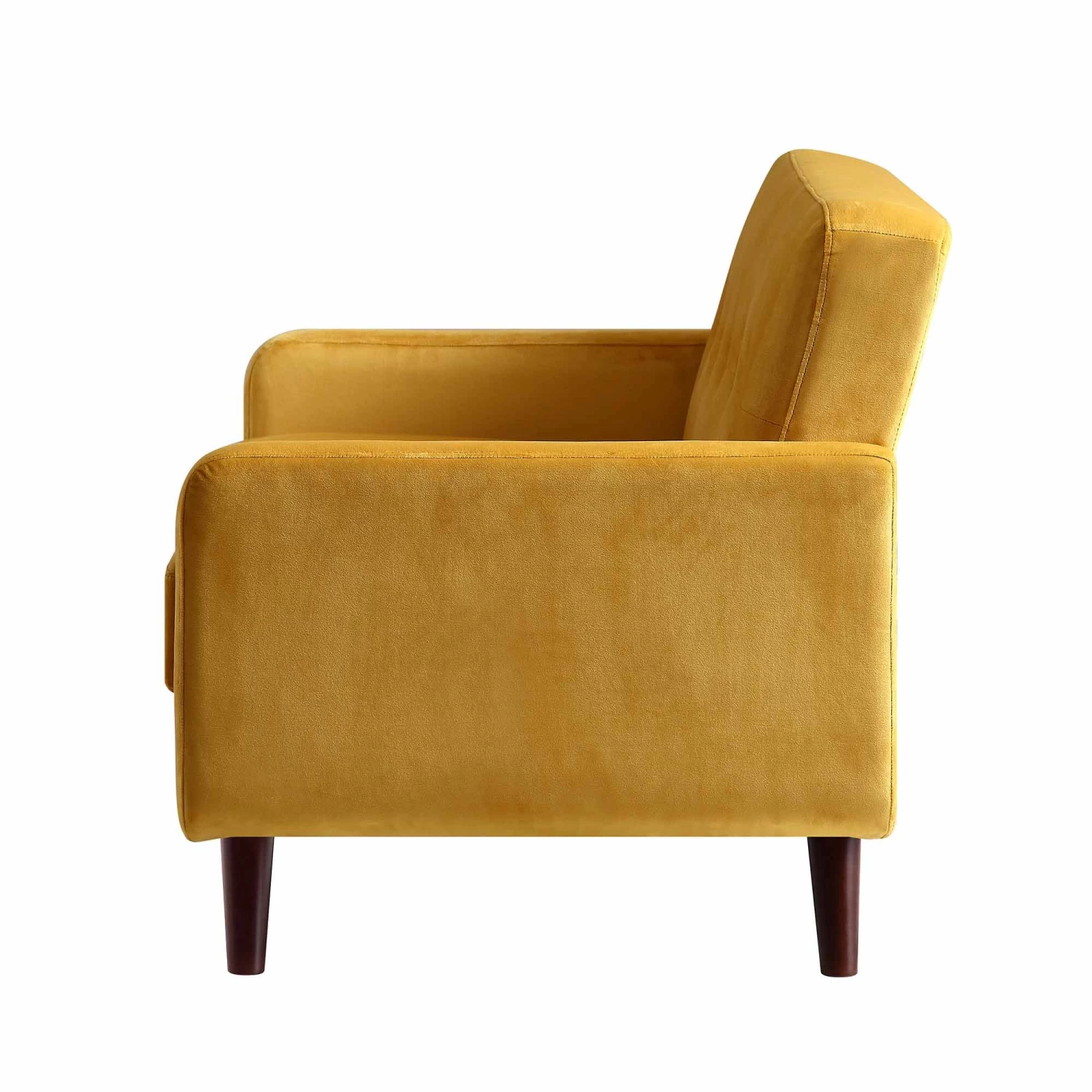 Clarence 2-Seater Sofa In Mustard Yellow Velvet 10 Clarence 2-Seater Sofa In Mustard Yellow Velvet - Image 8