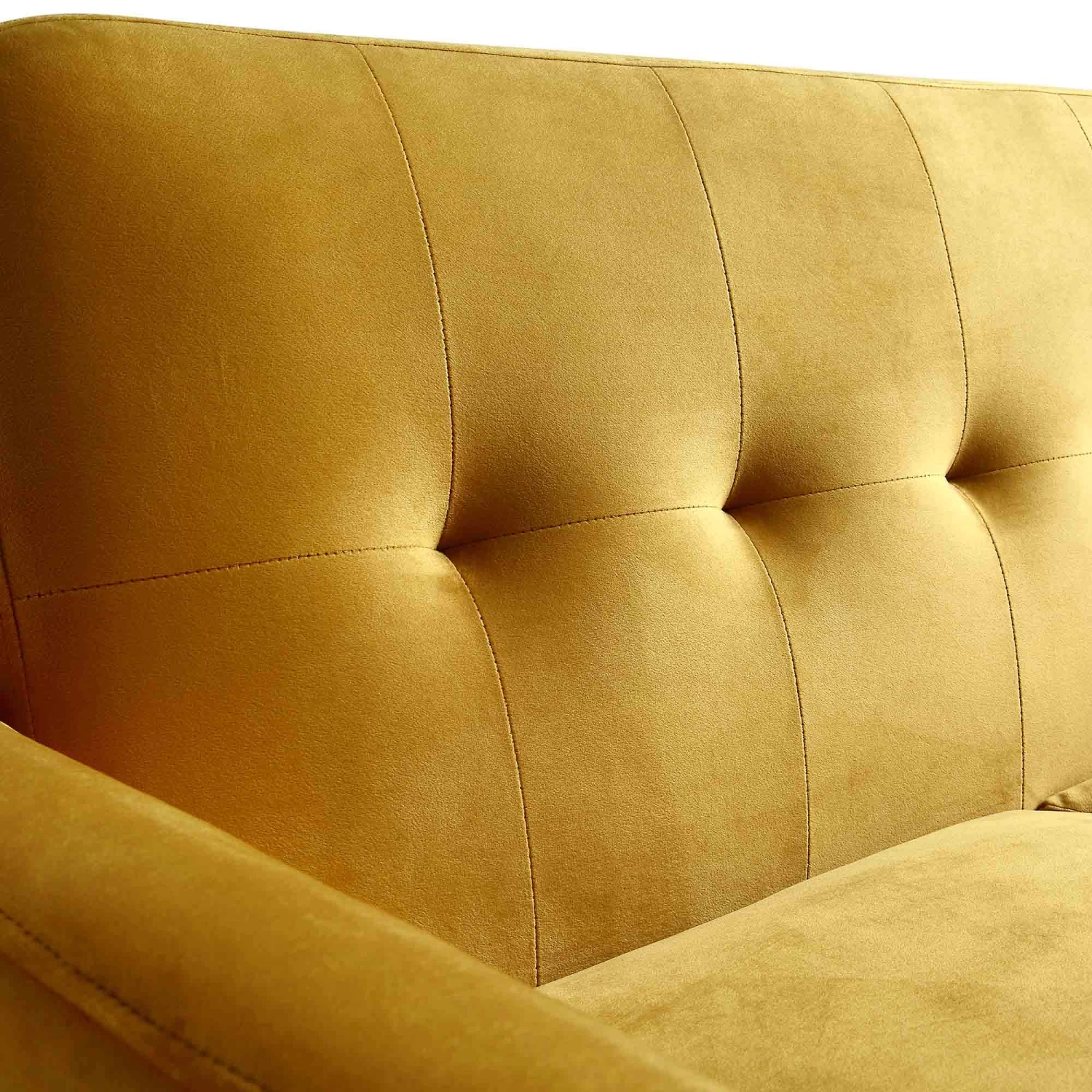 Clarence 2-Seater Sofa In Mustard Yellow Velvet 12 Clarence 2-Seater Sofa In Mustard Yellow Velvet - Image 10