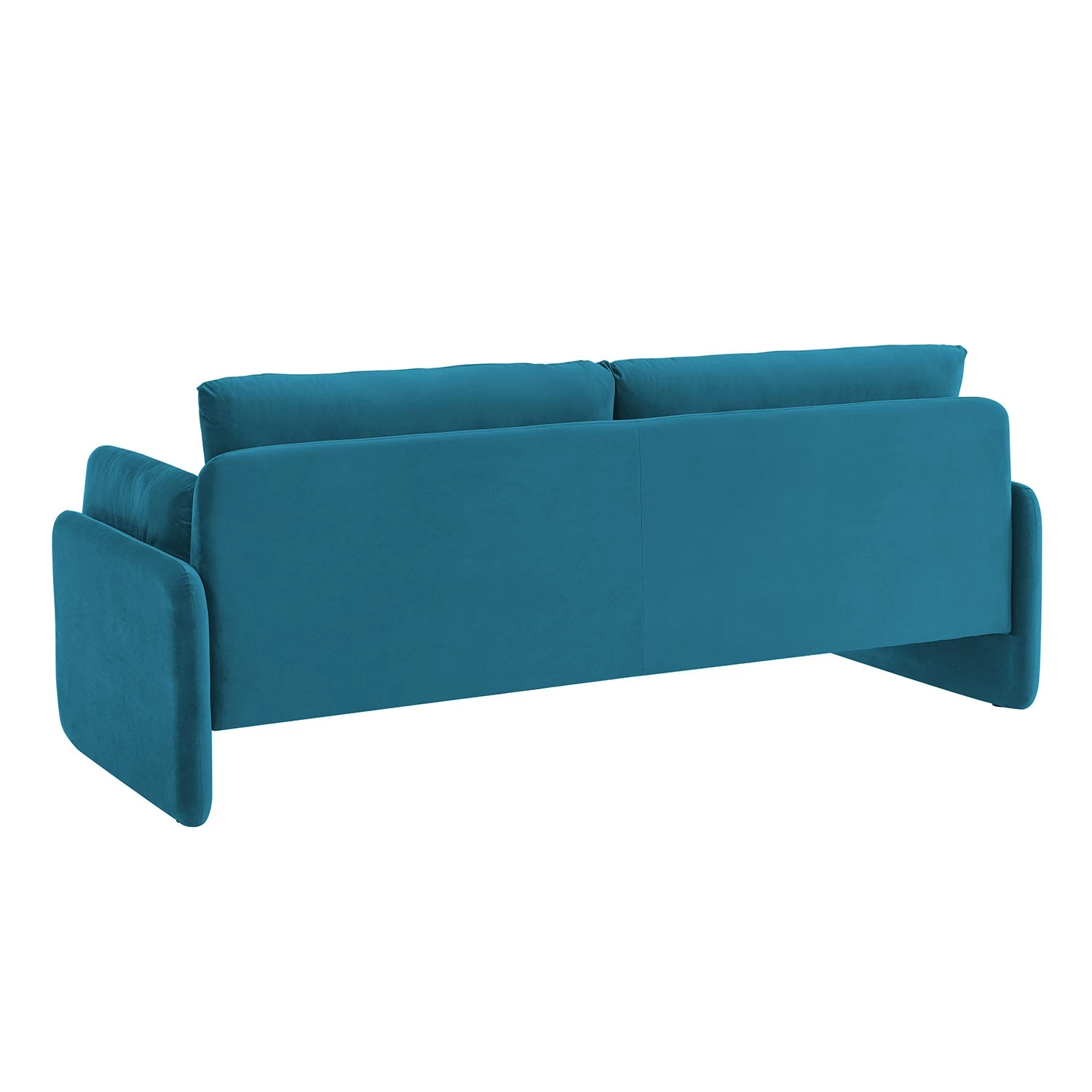 Clapham 3-Seater Sea Blue Velvet Fabric Sofa 8 Clapham 3-Seater Sea Blue Velvet Fabric Sofa - Image 6