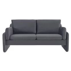 Clapham 2-Seater Grey Velvet Fabric Sofa -Garden Store LVSF 89 GREYVEL 2ST WB1