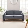 Clapham 2-Seater Grey Velvet Fabric Sofa 2 Clapham 2-Seater Grey Velvet Fabric Sofa -Garden Store LVSF 89 GREYVEL 2ST main