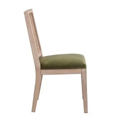 Hemingford Set Of 2 Moss Green Velvet Bobbin Spindle Dining Chair 21 Hemingford Set Of 2 Moss Green Velvet Bobbin Spindle Dining Chair -Garden Store LW DCH 511 GREENVEL 2P WB4