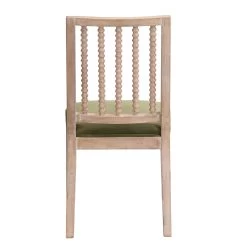 Hemingford Set Of 2 Moss Green Velvet Bobbin Spindle Dining Chair 18 Hemingford Set Of 2 Moss Green Velvet Bobbin Spindle Dining Chair -Garden Store LW DCH 511 GREENVEL 2P WB6