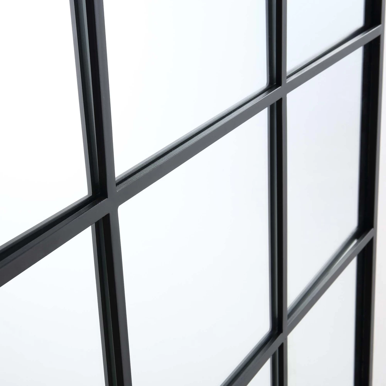 Chardwell Full Length Industrial Metal Window Mirror 180 X 100 Cm, Black 9 Chardwell Full Length Industrial Metal Window Mirror 180 X 100 Cm, Black - Image 7