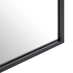 Herbert Full Length Metal Frame Window Mirror 180 X 120 Cm, Black -Garden Store MIRR 019 BLACK detail2