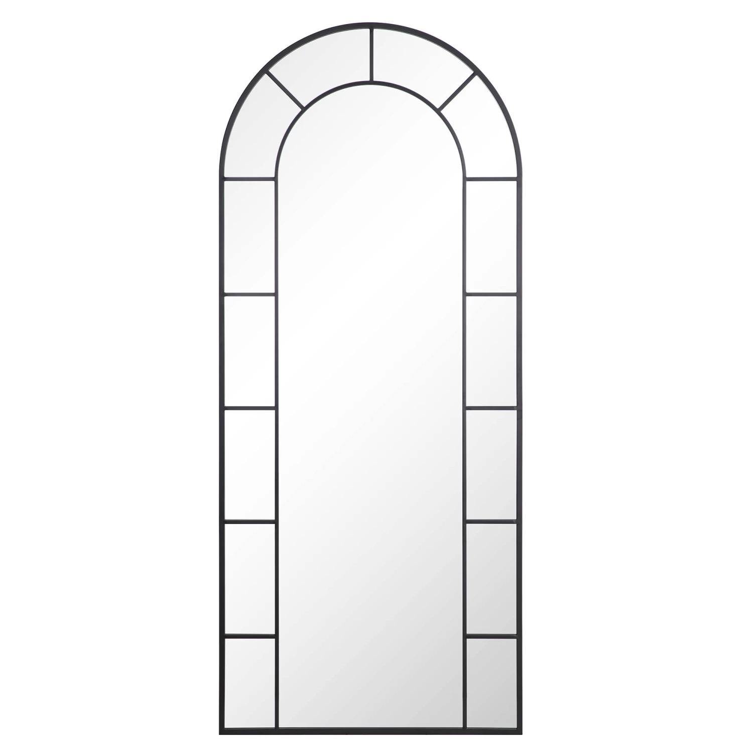 Beaumont Arched Full Lenth Metal Frame Mirror 178 X 76 Cm, Black 5 Beaumont Arched Full Lenth Metal Frame Mirror 178 X 76 Cm, Black - Image 3