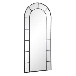 Beaumont Arched Full Lenth Metal Frame Mirror 178 X 76 Cm, Black 15 Beaumont Arched Full Lenth Metal Frame Mirror 178 X 76 Cm, Black -Garden Store MIRR 029 BLACK WB2