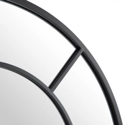 Beaumont Arched Full Lenth Metal Frame Mirror 178 X 76 Cm, Black 17 Beaumont Arched Full Lenth Metal Frame Mirror 178 X 76 Cm, Black -Garden Store MIRR 029 BLACK detail2