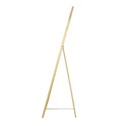 Dina Freestanding Arched Full Length Metal Frame Mirror 160 X 76 Cm, Gold Effect -Garden Store MIRR 049 GOLD WB3
