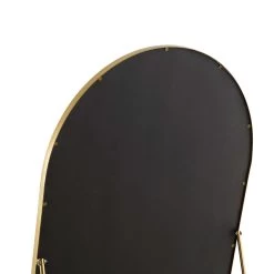 Dina Freestanding Arched Full Length Metal Frame Mirror 160 X 76 Cm, Gold Effect -Garden Store MIRR 049 GOLD detail3