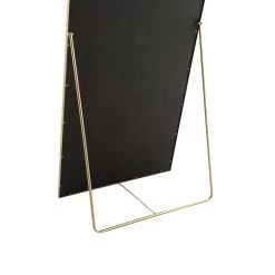 Dina Freestanding Arched Full Length Metal Frame Mirror 160 X 76 Cm, Gold Effect -Garden Store MIRR 049 GOLD detail4