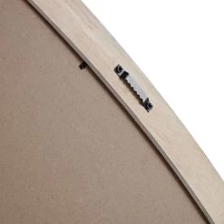 Edo Irregular Pebble Large Wooden Mirror 160 X 120 Cm, Washed White -Garden Store MIRR 073 WHITE detail2