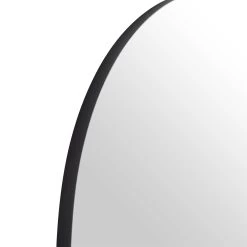 Eden Arched Full Length Metal Frame Mirror 180 X 110 Cm, Black -Garden Store MIRR 138 BLACK detail1