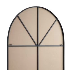 Eden Arched Full Length Metal Frame Mirror 180 X 110 Cm, Black -Garden Store MIRR 138 BLACK detail3