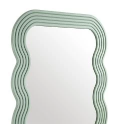 Venus Full Length Wave Mirror 180 X 100 Cm, Sage Green -Garden Store MIRR 162 SAGE detail1