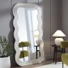 Venus Full Length Wave Mirror 180 X 100 Cm, Washed White -Garden Store MIRR 162 WASHWHITE main