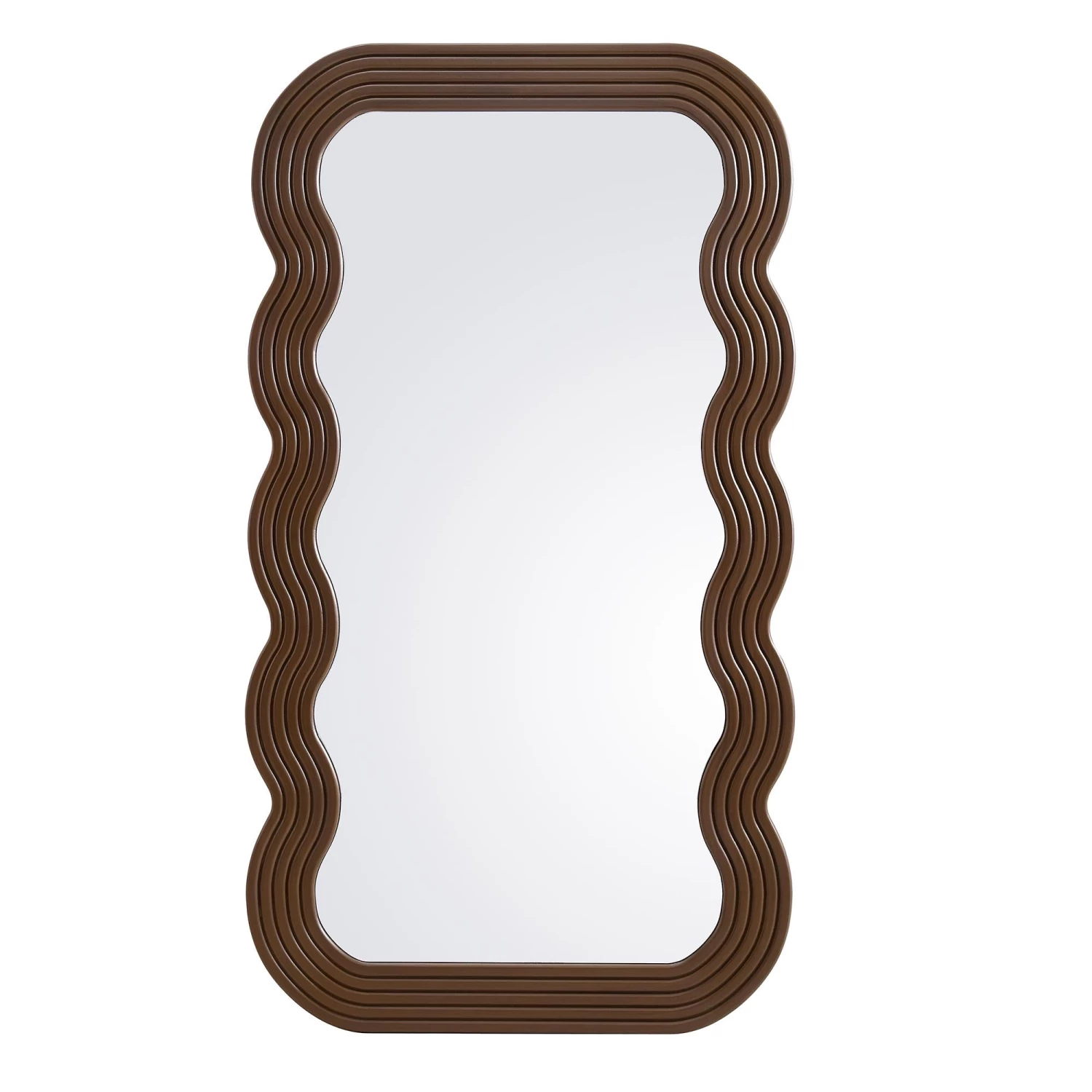 Venus Full Length Wave Mirror 180 X 100 Cm, Walnut 5 Venus Full Length Wave Mirror 180 X 100 Cm, Walnut - Image 3