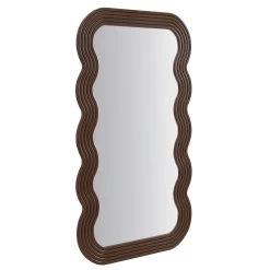 Venus Full Length Wave Mirror 180 X 100 Cm, Walnut 15 Venus Full Length Wave Mirror 180 X 100 Cm, Walnut -Garden Store MIRR 162 WOOD WB2