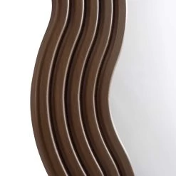 Venus Full Length Wave Mirror 180 X 100 Cm, Walnut 17 Venus Full Length Wave Mirror 180 X 100 Cm, Walnut -Garden Store MIRR 162 WOOD detail2