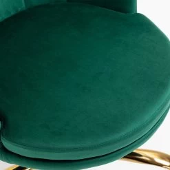 Hepburn Scalloped Swivel Chair (Green Velvet) -Garden Store MO101GREENVEL detail4