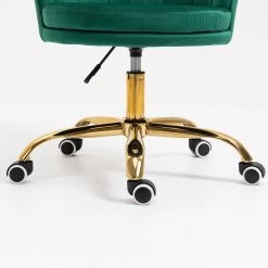 Hepburn Scalloped Swivel Chair (Green Velvet) -Garden Store MO101GREENVEL detail5