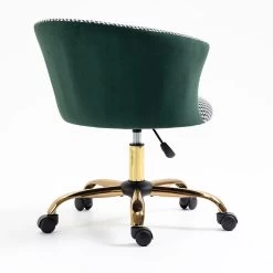 Kylie Houndstooth And Velvet Swivel Chair -Garden Store MO103HOUNDSTOOTH 4