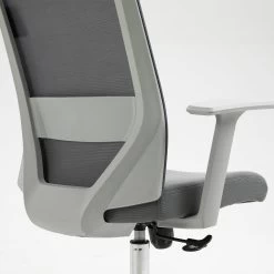 Joni High Back Mesh Office Chair With Headrest In Grey -Garden Store MO96GREY detail4 67246a5a 5c27 43fe a1c5 7bda2febb910