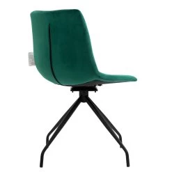Florian Pair Of Velvet Effect Microfibre Dining Chairs In Green 17 Florian Pair Of Velvet Effect Microfibre Dining Chairs In Green -Garden Store MO98GREEN 4