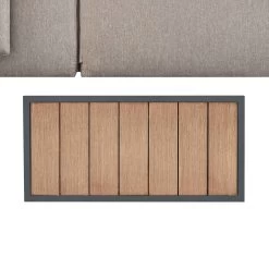 Jardin Aluminium Outdoor Side Table, Granite -Garden Store OD ALU1 GRANITE STB WB2