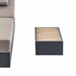 Jardin Aluminium Outdoor Side Table, Granite -Garden Store OD ALU1 GRANITE STB WB3