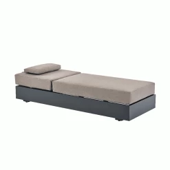 Jardin Aluminium Outdoor Sun Lounger, Granite 17 Jardin Aluminium Outdoor Sun Lounger, Granite -Garden Store OD ALU1 GRANITE SUNLG GIF