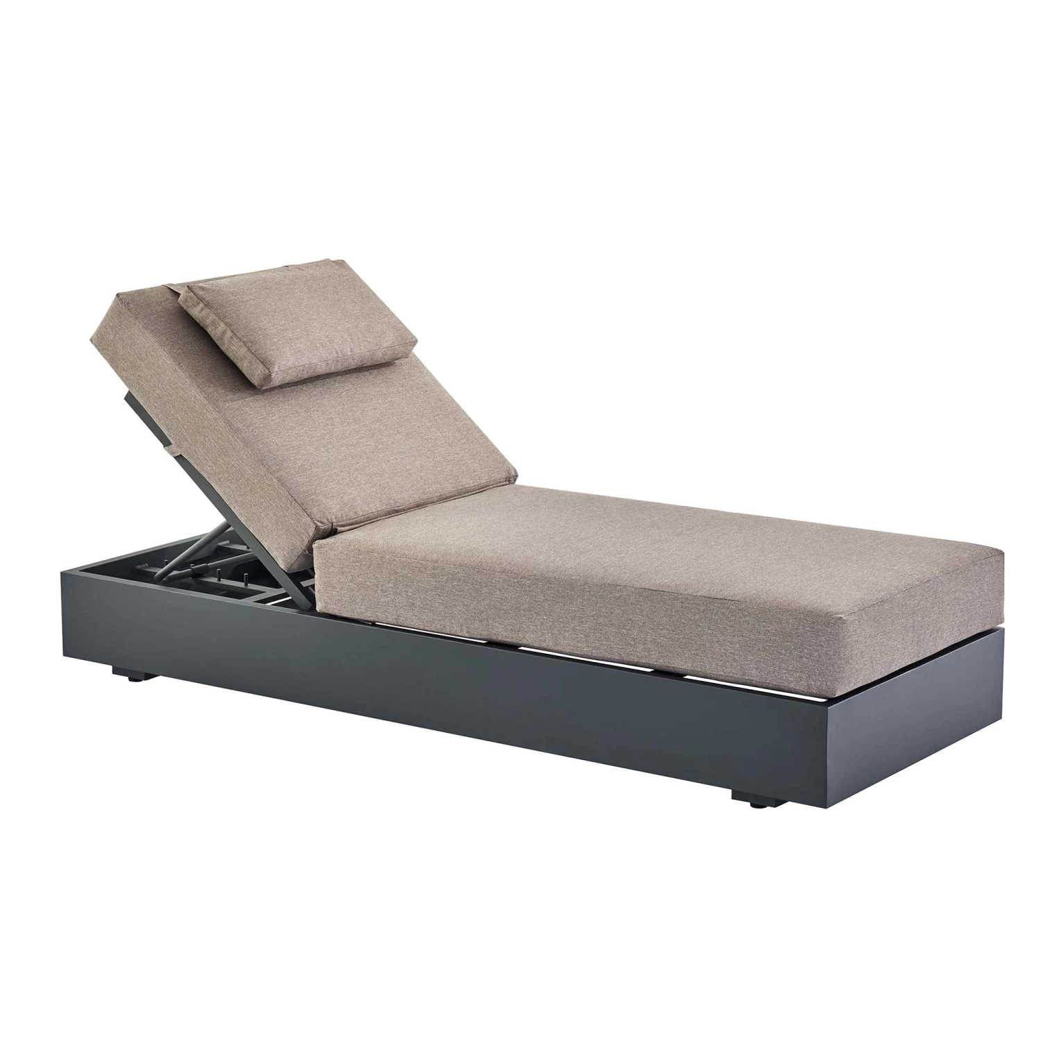 Jardin Aluminium Outdoor Sun Lounger, Granite 5 Jardin Aluminium Outdoor Sun Lounger, Granite - Image 3