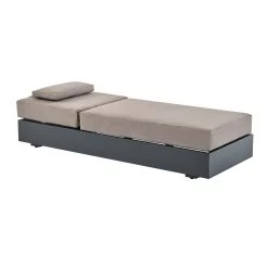 Jardin Aluminium Outdoor Sun Lounger, Granite 18 Jardin Aluminium Outdoor Sun Lounger, Granite -Garden Store OD ALU1 GRANITE SUNLG WB2