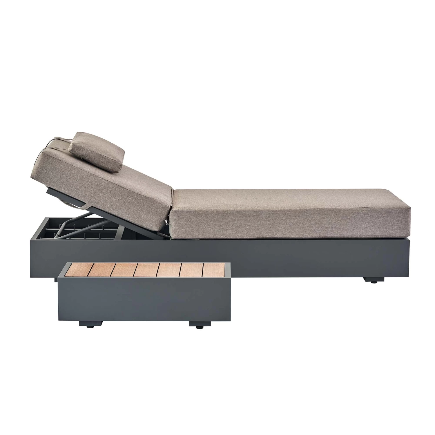 Jardin Aluminium Outdoor Sun Lounger, Granite 10 Jardin Aluminium Outdoor Sun Lounger, Granite - Image 8