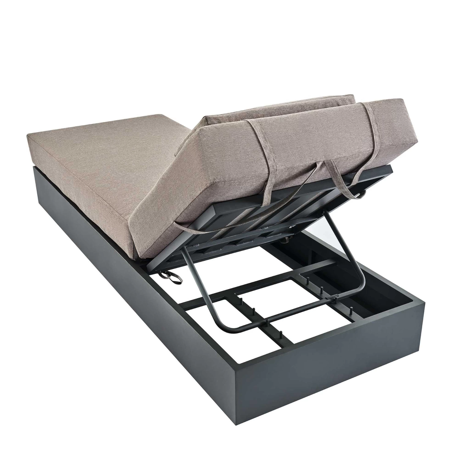 Jardin Aluminium Outdoor Sun Lounger, Granite 12 Jardin Aluminium Outdoor Sun Lounger, Granite - Image 10