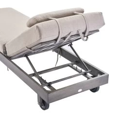 Montrose Aluminium Outdoor Sun Lounger Set, Brushed Silver Oak -Garden Store OD ALU2 WGREY SUNLG detail2 05830ca8 3b41 4f20 8b3a 6d670d6cd2ee